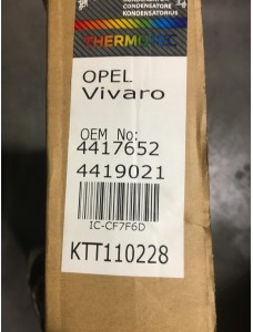 UUS Kliimaradiaator Opel Vivaro 2006- 4417652 4419021 KTT110228